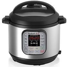 Instant Pot Programmable Pressure Cooker for Rice and other foods with stainless steel inner pot