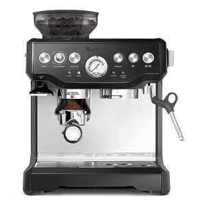 Home Breville Barista express espresso maker, black for perfect espresso shots.