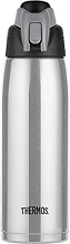 Thermos Vacuum Insulated 24 ounce stainless steel Hydration Water Bottle Charcoal with Sip Through Lid.