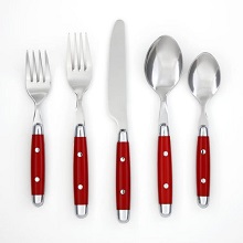 Cambridge Silversmiths 20 Piece Red Flatware Set