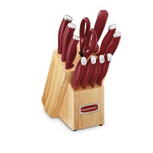 Cuisinart Classic Colorpro 12 piece collection red cutlery block set.
