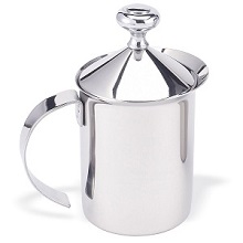 Cuisinox FRO-800F Cappuccino/Milk Frother, Stainless Steel - transforms hot milk into thick creamy topping for freshly brewed coffee or espresso.