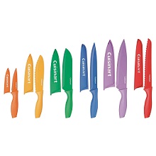 Cuisinart Advantage 12pc non-stick Color Cutlery Set with Blade Guards.